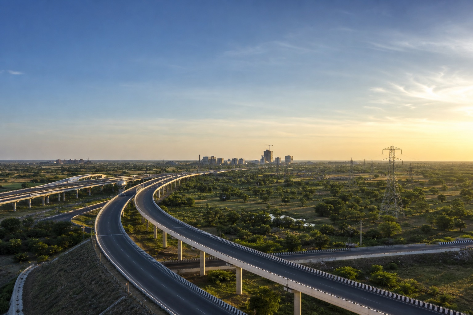 Conceptual regional highway and infrastructure visualization